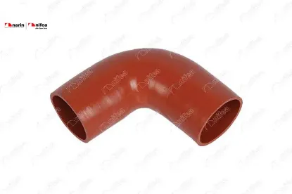 Silikon Dirsek Hortumu 85mm X 95mm 15cm X 15cm 4 Kat Polyester Kullanilmiştir resmi