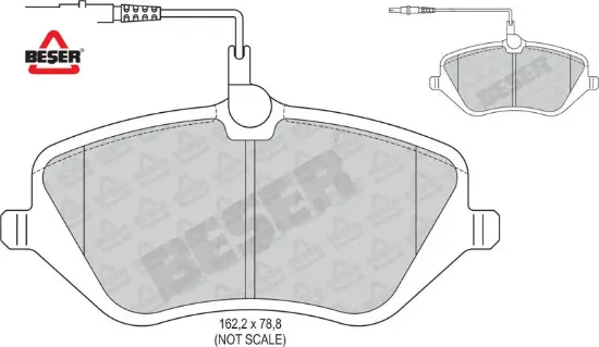 Ön Fren Balatasi 407 1.6 1.8 2.0 16v 1.9d 04-> resmi