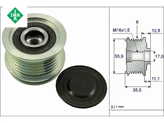 Alternatör Kasnaği 1.8/2.0 Tfsi Passat-a4-a6 resmi