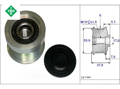 Alternatör Rulmani    S70-c70-s60 Ina  30658085/ 30658087/ 30667787/    535007210 resmi