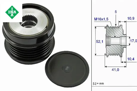 Alternator Kasnagi W176 W246 C117 X156 Ina  A2701550315   535027210 resmi