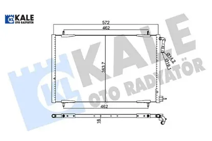 Klima Radyatörü 206 Kale Radyatör  6455.X9   200ABC020 resmi