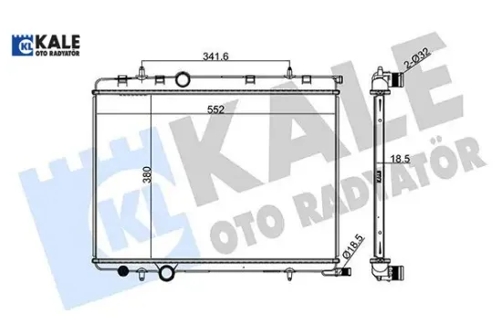 Radyatör 1 Sira Alb Sis. 307-xsara 1.4i 8v-1.6 1-1 resmi