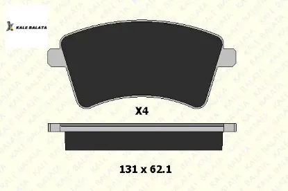 Ön Fren Balatasi Kangoo Iii-mercedes Citan 1.5dci Üretime Kapali Yeni Kod: Kale24693 187 14 resmi