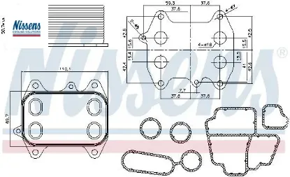 Yağ Soğutucusu Vw Passat Golfvi Jetta 1.6,2.0 Tdi resmi