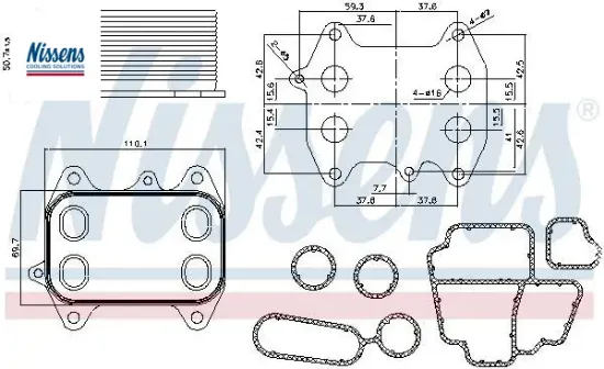 Yağ Soğutucusu Vw Passat Golfvi Jetta 1.6,2.0 Tdi resmi