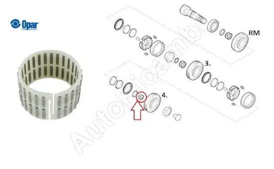 Rulman Vites Dişli Şanziman Jest+ Opar  2210749AA   46335611 resmi