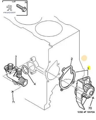 Devirdaim Xud9 Peugeot  506574  PEUGEOT, CITROEN 1201.A4 resmi