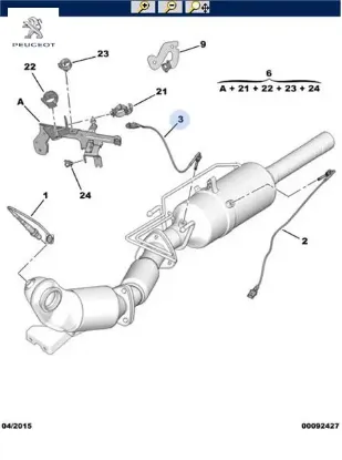 Egzoz Fap Kaptörü Üst 2.2 Puma Euro5 Boxer Jumper resmi