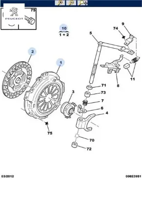 Debriyaj Baski Plaka Rulmansiz  107 Peugeot  1609010580  PEUGEOT, CITROEN 1609010580 resmi