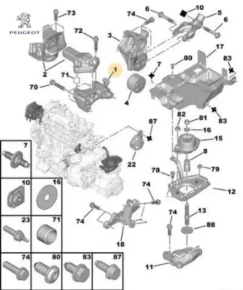Motor Kulagi Peugeot 1807.HS resmi