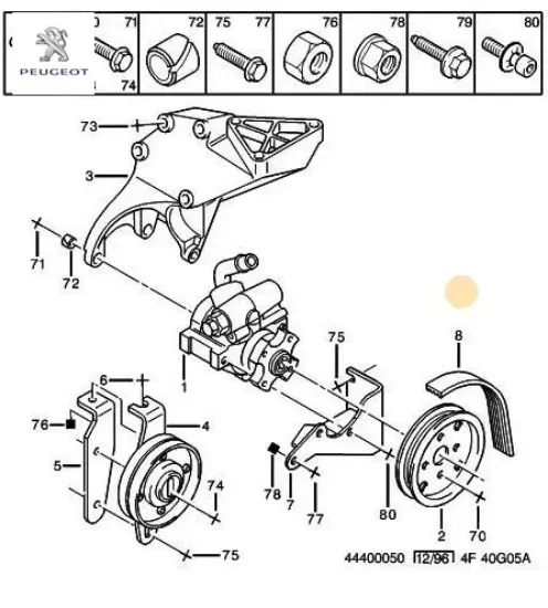 Alternatör Kayişi 6 Pk 1012  Boxer Dj5/ted resmi