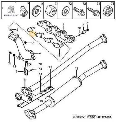 Bağlanti Somunu Peugeot 6935.A5 resmi
