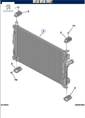 Su Radyatörü Peugeot    PEUGEOT, CITROEN 9809141780 resmi