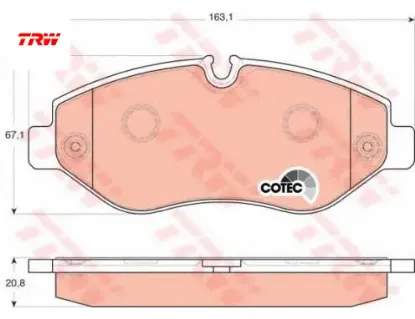 Ön Fren Balatasi  Crafter-sprinter 315cdi 06-10 resmi