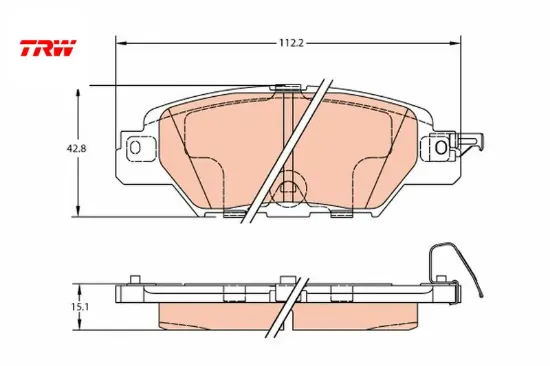 Disk Fren Balatasi Arka Mazda: Cx-5 (ke-gh) 2011-2017 resmi