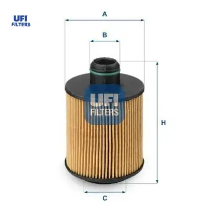 Yağ Filtresi Ufi  1109.CJ   UFI-25.061.00 resmi
