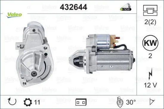 Mars Motoru 11 Dis D7r28 Valeo 432644 resmi