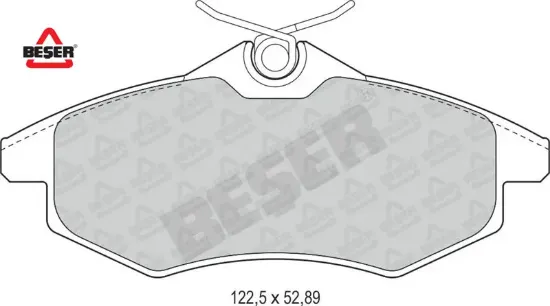 Ön Fren Balatasi C2-c3 1.1-1.4i-1.6 Hdi 03-> Beşer  425345/ 425369   3854 resmi