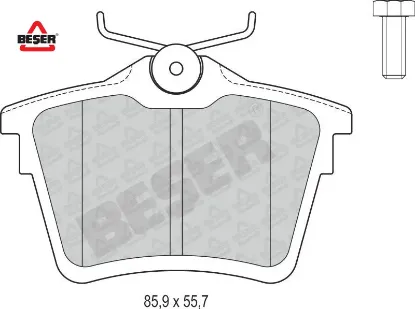 Arka Fren Balatasi 407 1.6 1.8 2.0 16v 1.9d 04-> resmi