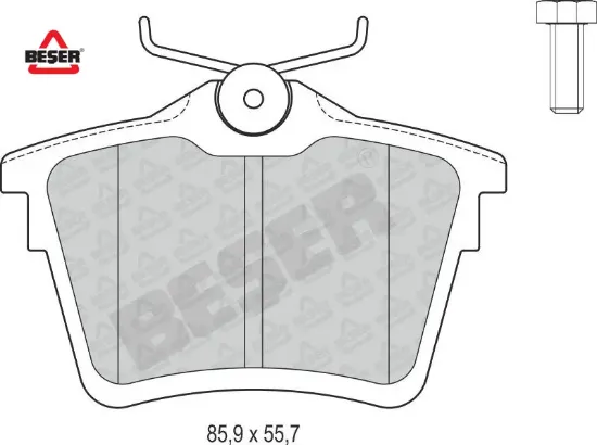 Arka Fren Balatasi 407 1.6 1.8 2.0 16v 1.9d 04-> resmi