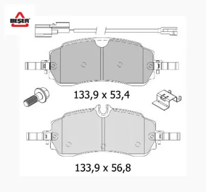 Arka Disk Balatasi Custom Transit  V710e 2023> Wva 27067 27068 Beşer  KTPZ312M008AB/ 2712621   4471 resmi