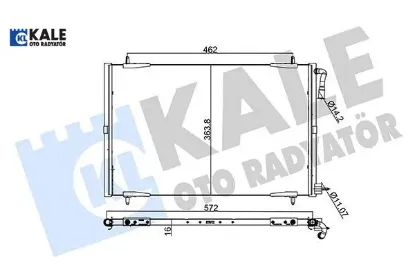 Klima Radyatörü 206 Kale Radyatör  6455.Y0/ 6455.W7   200ABC010 resmi