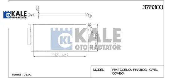 Klima Radyatörü Doblo Iii-combo 1.6jtd 10-> resmi