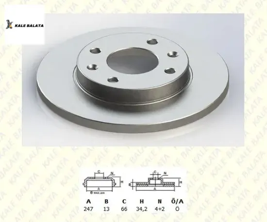 Ön Fren Disk Aynasi Soğutmasız  206-306-xsara resmi