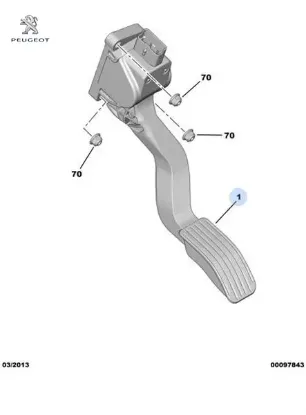 Gaz Pedali Elektronik Peugeot  1601.CW  CITROEN, PEUGEOT 1601.CW resmi
