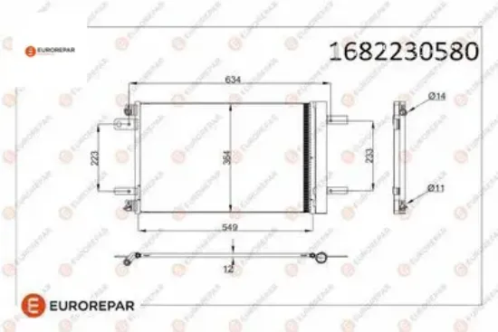 Erp Klima Rad. Ds4 Ds7 308 3008 5008 508 C4 Jumpy Berlingo Grandland Vivaro resmi