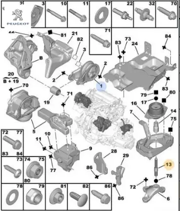 Kulak Saplamasi Peugeot 1803.67 resmi
