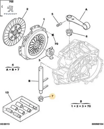 Deb. Catal Alt Burcu Peugeot    PEUGEOT, CITROEN 2175.12 resmi