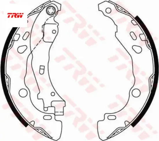 Arka Fren Balatasi Pabuçlu 1007 C2 1.4hdi resmi
