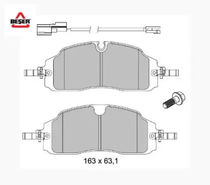 Ön Disk Balatasi Fişli Custom Transit  V710 2023> resmi