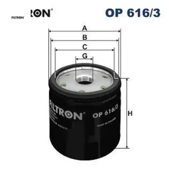 Yağ Filtresi Golf Vii-polo V-a3-octavia 1.2 Tsi-1.4 Tsi 12> resmi