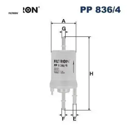Benzin Filtresi Filtron  6Q0201051A/ 6Q0201051C/ 6Q0201  SEAT, SKODA, AUDI, VOLKSWAGEN PP836/4 resmi
