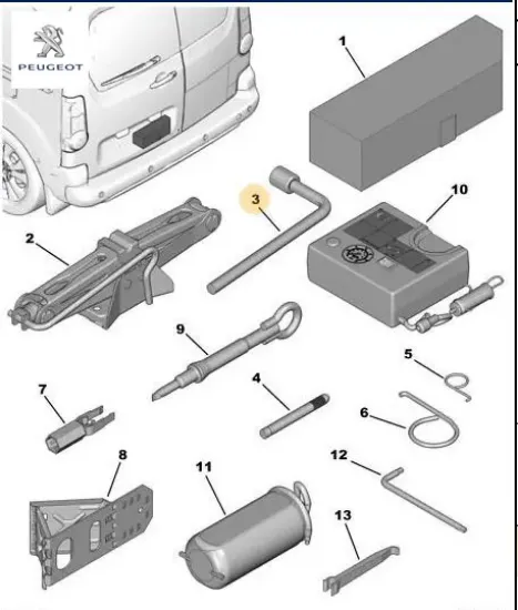 Bijon Anahtari   Partseritepee Peugeot 6717.51 resmi