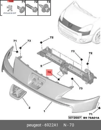 Th Rdl Civata Peugeot 6922.A1 resmi