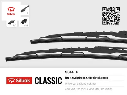 Silecek Süpürgesi Ym.480 Mm J9 Silbak SS14TP resmi