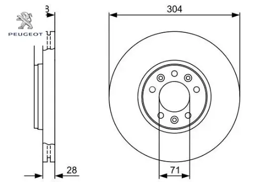 Ön Fren Disk Aynasi Expert-scudo Iii-c5 1.6/2.0hd 4249.92 resmi