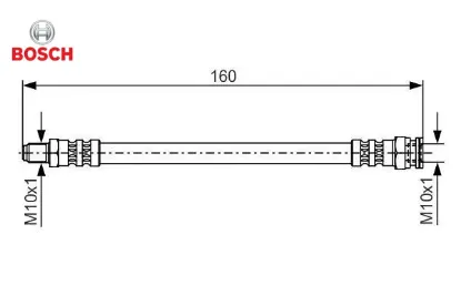 Arka Fren Hortumu. 160.00 Mm Boxer 2.0 2.2 2.8 Hdi 46786435/ 71736690/ 4806.C4 resmi