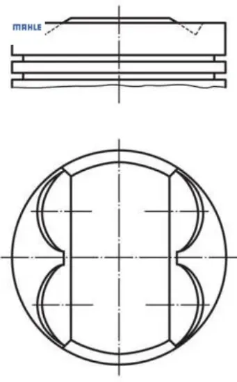Piston+segman 73.40mm 0.50 Corsa D-e-aveo 1.2 16v Euro5 A12xer-xel-b12xel 63 Kw 86ps 55571101/ 623149/ 624001 resmi