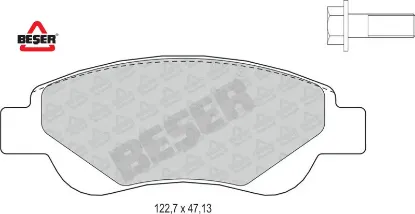 Ön fren balatası 107-c1 1.0-1.4 hdı 05-> 23959/ 4253.27/ 653.0/ gdb1633 resmi