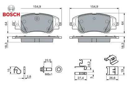 Ön fren balatası corsa f e 19> mokka e 20> 208 19> 2008 19> c4 20> ds3 18> 302mm 1681371180 resmi