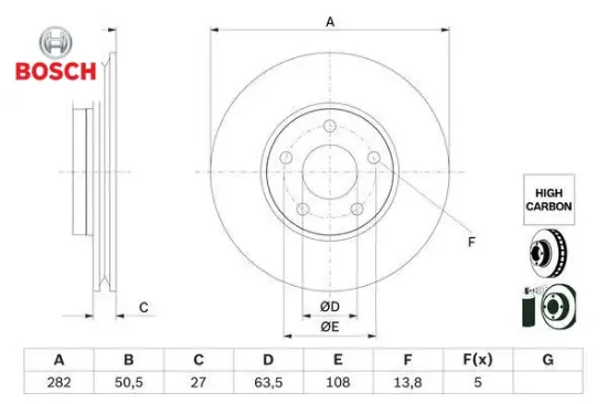 On fren dısk ayna focus ıv 17 jx611125aeb/ 2305503/ jx611125aea resmi