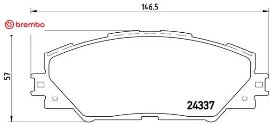 Balata fren on  rav4 06>11-rav4 12>18-aurıs hybrıd 11> 446542150 resmi