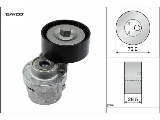 Kanallı kayış kiti daıly ııı-ıv-v-vı 06 21 2.3 jtd 7pk1322 504000410/ 504000412/ 504000413 resmi