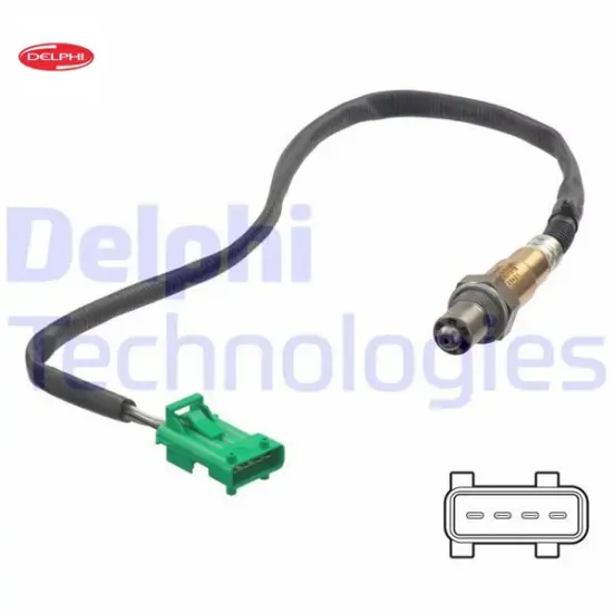 Oksijen sensörü ön 207-208-308-508-3008-5008-rcz-c4-c5-ds3-ds4-ds5 1.6 thp ep6 4 kutup 1609345380/ 9665414080/ 1618.Hc resmi