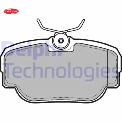 Fren balatası arka discovery. Range 94 lp914 delphı resmi